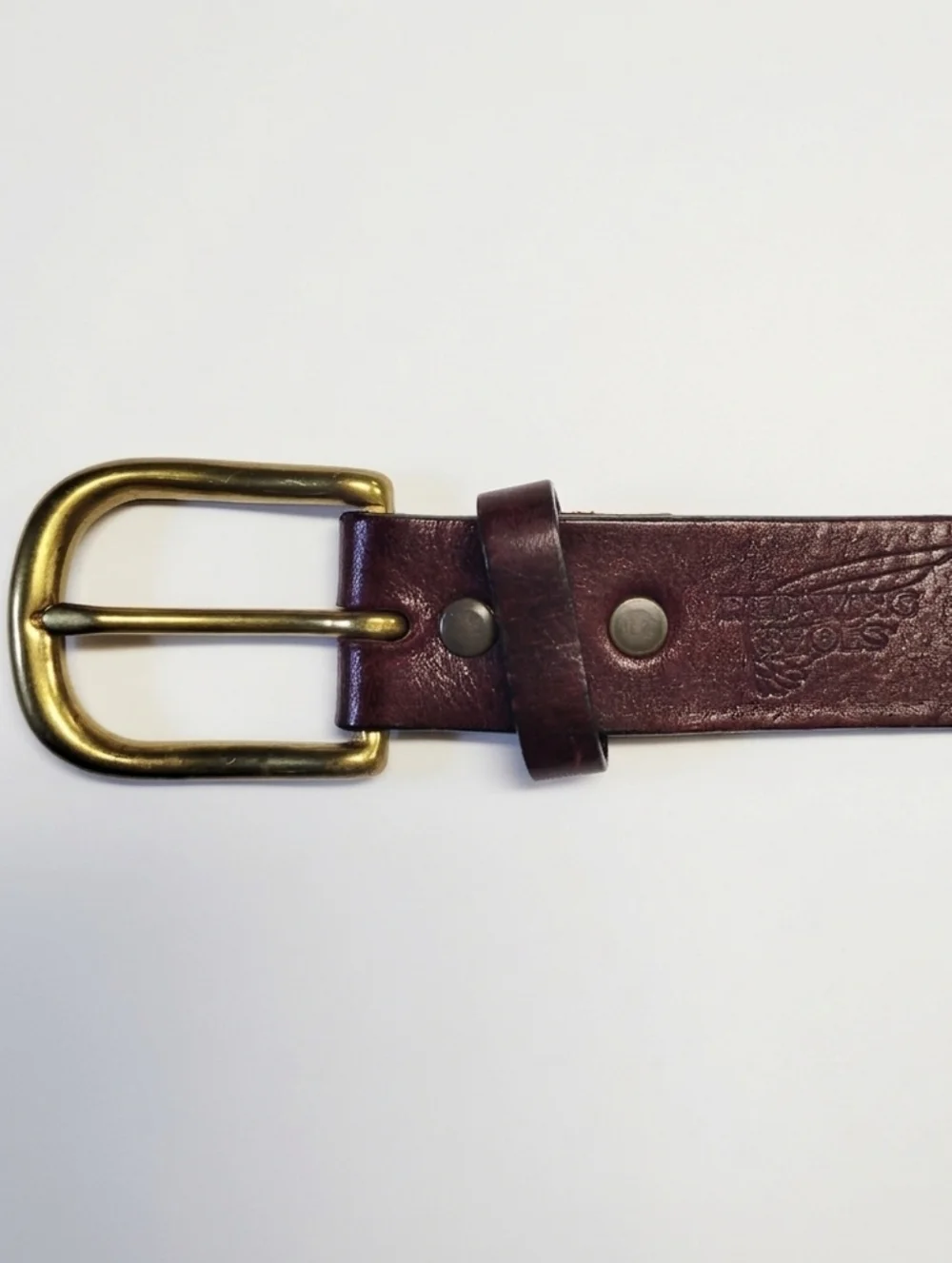 Red Wing Shoes Heritage Leather Belt Size 40 Made in USA Brown Genuine Leather